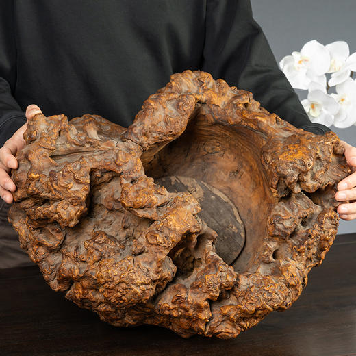 清 瘿木树瘤聚宝盆 商品图1