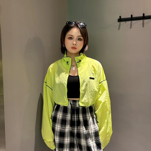 N抽绳拉链长袖外套（绿）夏季152060100321 商品图0