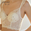 金三塔法式裹胸式文胸星月烫金蕾丝真丝美肤性感聚拢内衣套装 NZFCA399 商品缩略图0