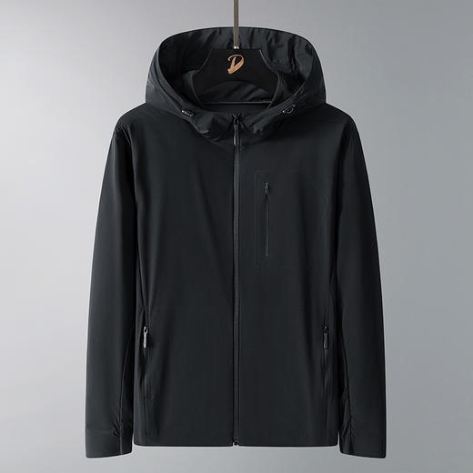 【防晒衣】【DTH】大依优型大码男装防晒衣连帽皮肤衣薄款清凉防晒服透气高弹男夏季外套上衣 商品图2