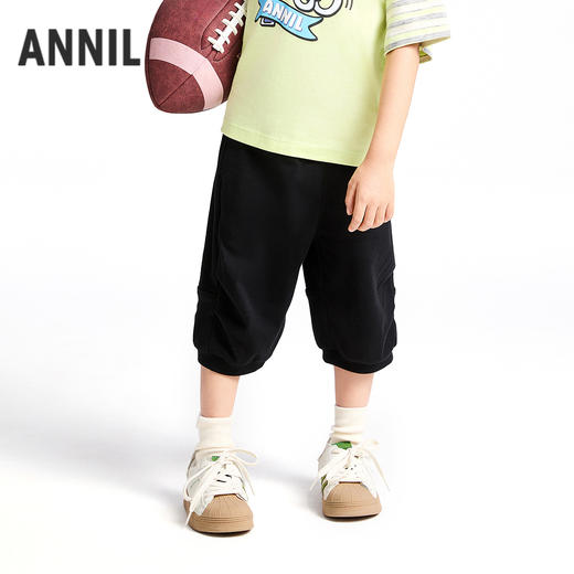 【实体店同款】男童全腰针织七分裤夏季新款安奈儿童装XB526631 商品图1