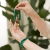 🍀【幸运色绿色  孔雀石手串】喜木缺木，2-5月生幸运色，提升气场，增魅力，舒缓压力，保健康，增运势，天然绿色玉石串珠转运珠手链盘玩【7天内发货】 商品缩略图5