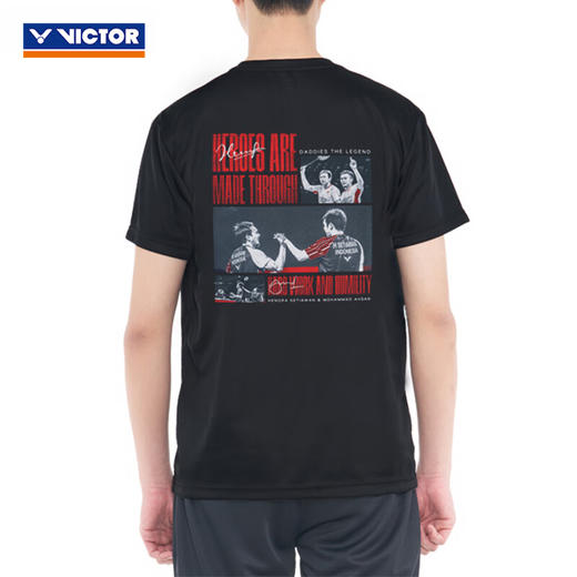 胜利威克多 男女同款 亨德拉限定版运动T恤 T-501DTL 商品图7