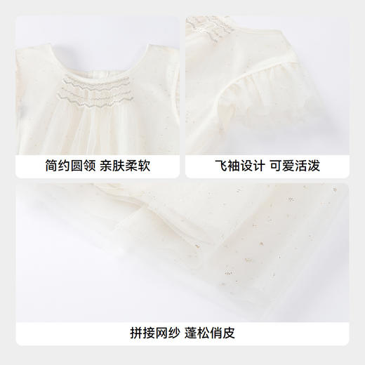 【实体店同款】女童短袖连衣裙夏季新款安奈儿童装XG523657 商品图4