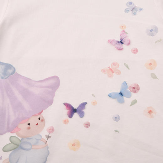 棉果果夏季商场专柜同款女童卡通短袖T恤M222140225297 商品图3