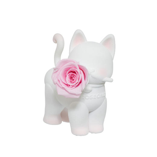 ROSEONLY诺誓 永生玫瑰 公仔系列 嘻嘻猫白蓝拾花版  Baby宝贝系列 送朋友 情人节礼物 商品图7