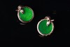 【瑞蛇】绿翠平安扣耳钉-EZ12502012 商品缩略图2