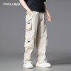 PINLI品立2025夏季新款潮牌户外工装裤男士多口袋直筒休闲长裤潮GD252117312 商品缩略图3