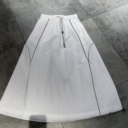 N全橡筋下摆可抽绳半裙（白）夏季152080110321 商品图3