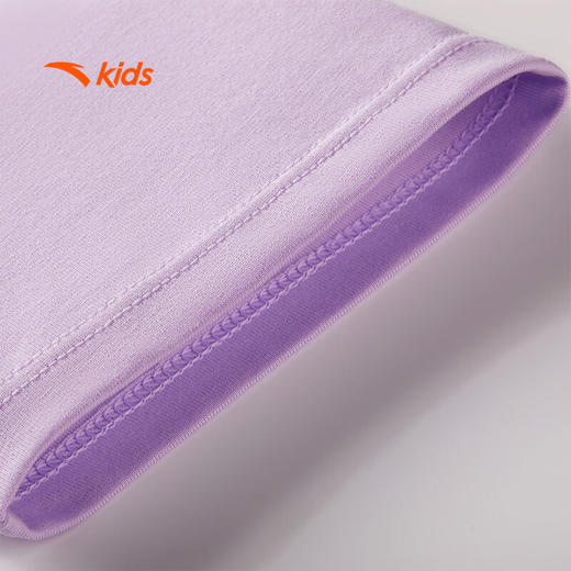 安踏儿童短袖T恤女大童2025夏透气潮流运动针织短袖衫362528107 商品图7