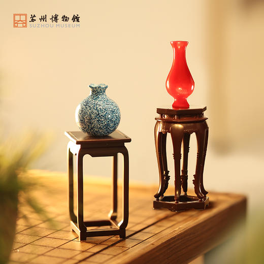 苏州博物馆 随方制象小花几冰箱贴摆件 商品图1