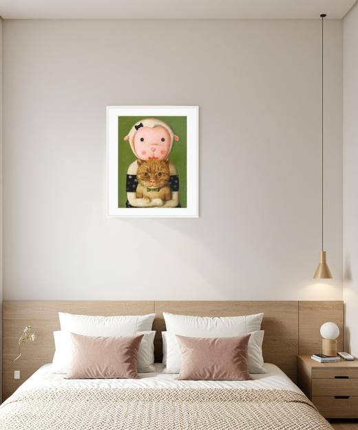 杨媛媛《我爱大橘猫》版画 商品图2