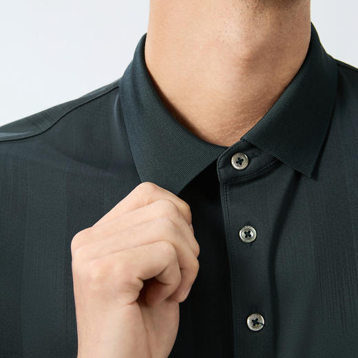 【高弹/满身印花】柒牌短袖POLO衫男士夏季新款几何印花翻领上衣128T71310 商品图2