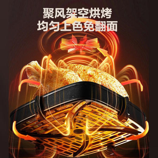苏泊尔 6L可视 蒸汽嫩炸 空气翻炸锅KJ60D76 商品图5