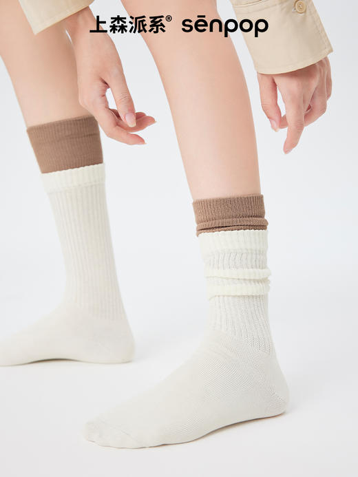 【代发】上森派系F80撞色双罗口中筒袜（下单后不接受退款 请谨慎下单） 商品图8