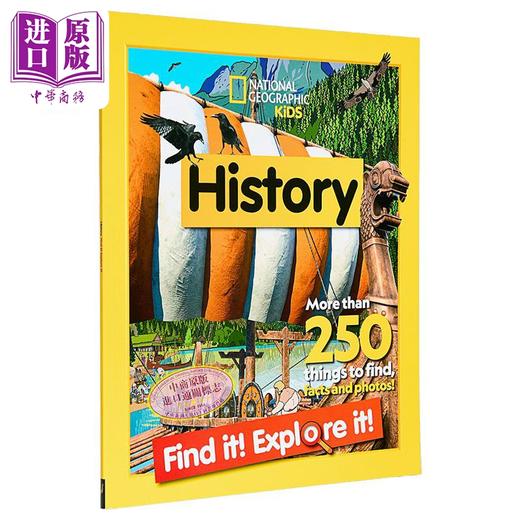 【中商原版】美国国家地理儿童版 历史 Find It! Explore It! History 英文原版 儿童科普 历史知识百科 探索与发现 童书3-8岁 商品图0