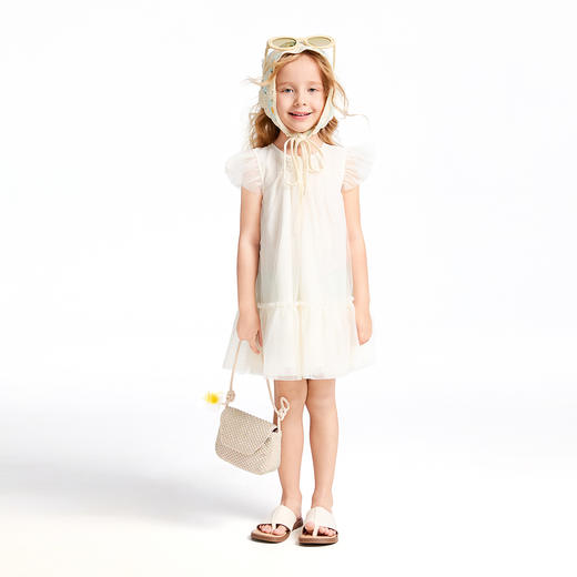 【实体店同款】女童短袖连衣裙夏季新款安奈儿童装XG523657 商品图3