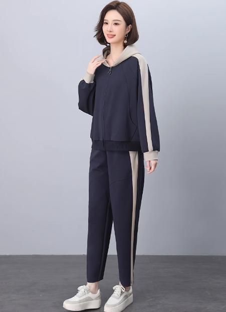 休闲运动服套装，时尚大码卫衣外套两件套LJX-877 商品图1