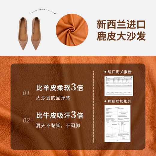 德芙琳Kacey Devlin2025春季新款尖头浅口绒面单鞋KD9109（预售7-10天发货） 商品图4