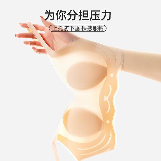 【99元2件】速干冰丝凉感兔耳朵无痕内衣 轻薄裸感软支撑无钢圈文胸 商品图2