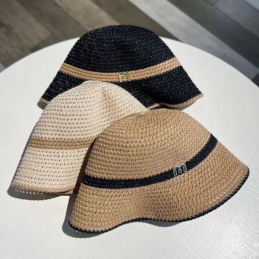 【大头围！显脸小】夏季韩版防晒遮阳帽女可折叠草编防紫外线渔夫帽户外遮脸水桶帽子。ry 商品图5