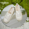 预售10天发|Safiya/索菲娅2025春夏百搭懒人编织透气休闲蕾丝渔夫鞋SFD1112193 商品缩略图6