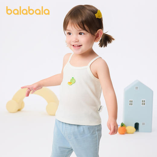 巴拉巴拉婴儿背心女童衣服夏季外穿2025新款甜美可爱 商品图1