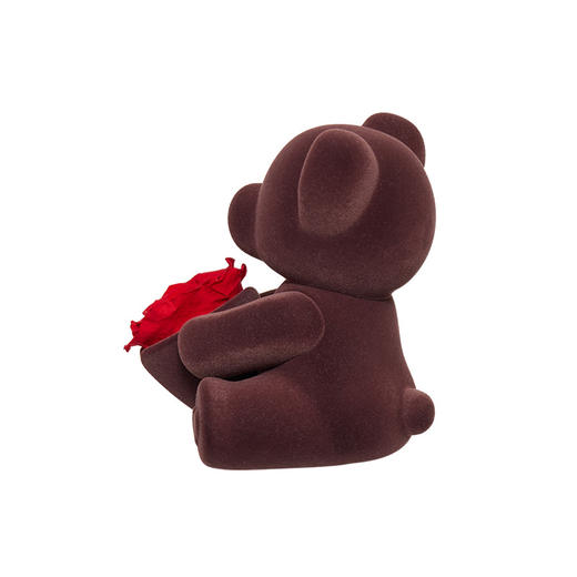 ROSEONLY诺誓 永生玫瑰 公仔系列 苏格熊 捧花版白色 Baby宝贝 送朋友 情人节礼物 商品图6