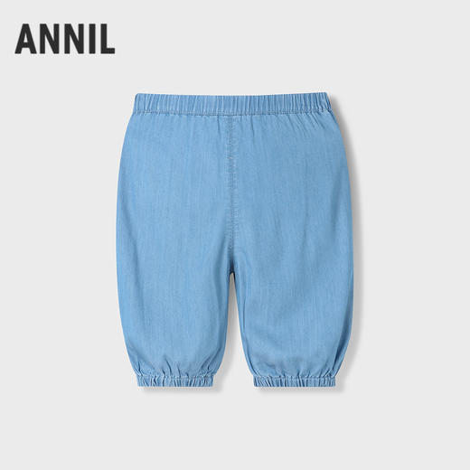 【实体店同款】男童全腰牛仔七分裤夏季新款安奈儿童装XB526718 商品图1