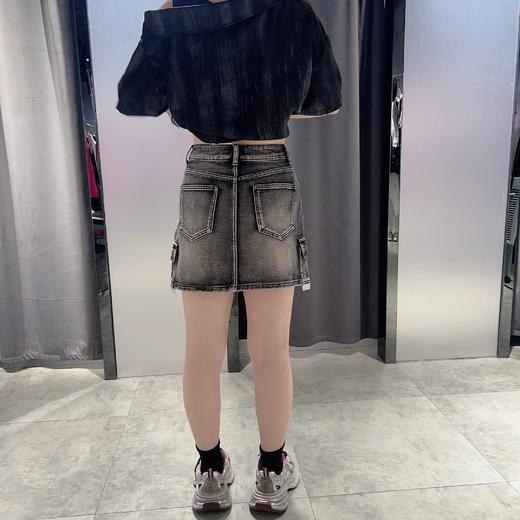 MZ多口袋工装牛仔短半裙（灰）夏季152060140321 商品图1