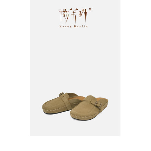 德芙琳Kacey Devlin2025春季新款复古勃肯鞋包头穆勒拖鞋KD9107 商品图8