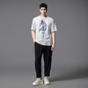 PINLI品立2025夏季新款彩色骏马烫画短袖T恤男士国潮休闲百搭上衣BG252111021 商品缩略图0