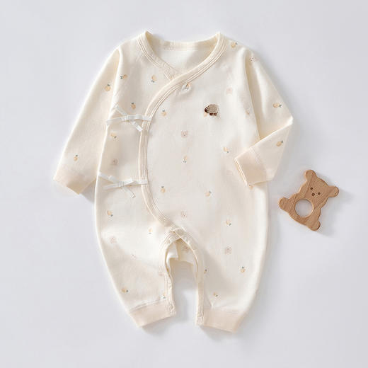 【纯棉舒适，宝宝皮肤零压力】新生儿衣服 初生儿和尚服 春秋纯棉无骨 宝宝婴儿连体衣蝴蝶衣哈衣-QQ 商品图6