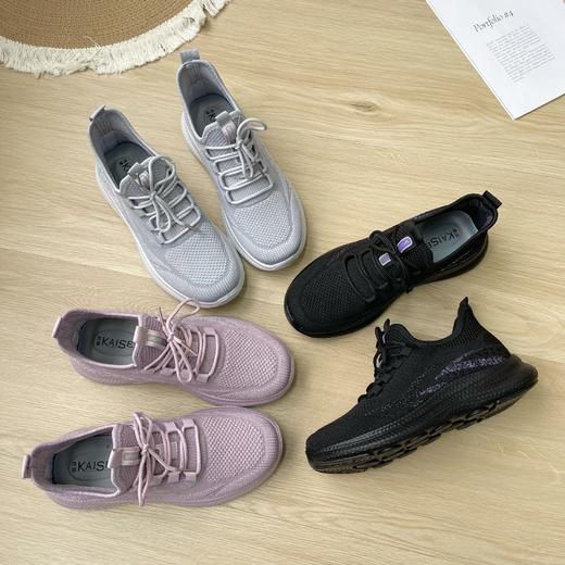 附实拍~健步如飞🏃自穿、送长辈都很赞~【意大利凯撒KAISER新款情侣飞织鞋】透气不闷脚，软底软面！性价比封神👑运动/日常/通勤都好穿~✅超轻盈🍃男女同款❗免系带、鞋带款可选！不挑脚型！ 商品图11