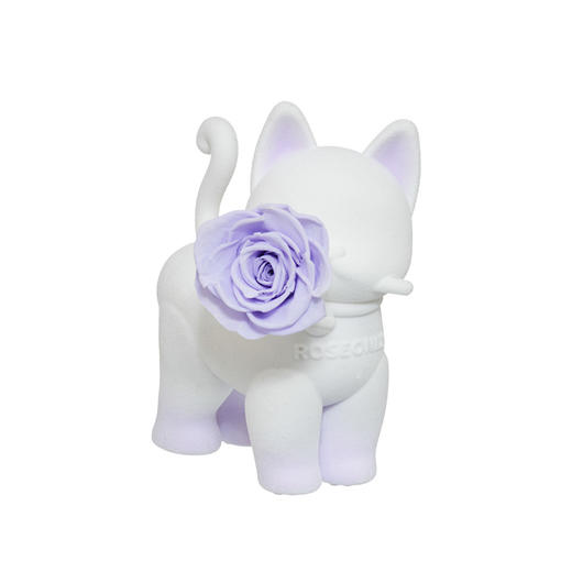 ROSEONLY诺誓 永生玫瑰 公仔系列 嘻嘻猫白蓝拾花版  Baby宝贝系列 送朋友 情人节礼物 商品图5