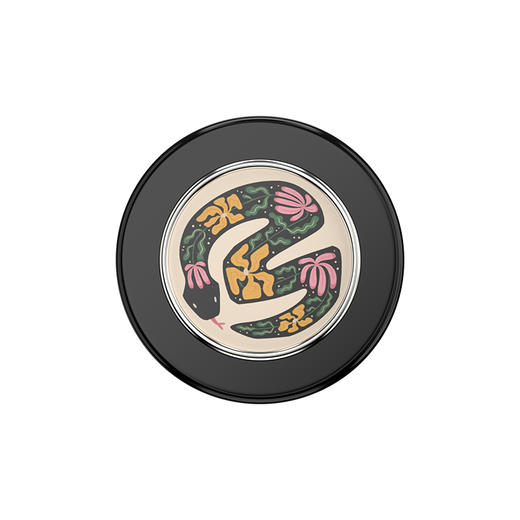 【自由暮色】灵蛇生花·MagSafe圆啪嗒 MAGSAFE磁吸手机气囊支架 Round圆啪嗒系列 撞色 动物 商品图1