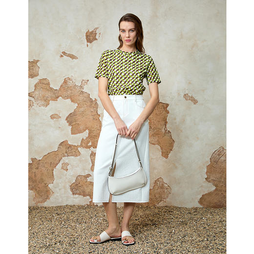 EITIE爱特爱气质通勤修身显瘦百搭短袖T恤夏季新款8213919 商品图1