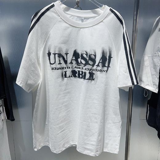 MZ双织带圆领短袖T恤（白）夏季152040010321 商品图3