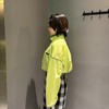 N抽绳拉链长袖外套（绿）夏季152060100321 商品缩略图2
