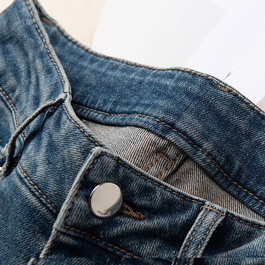 MYX-OZY-2551-L时髦牛仔微喇裤长款修身显瘦休闲喇叭裤春季新款洋气高腰鱼尾裤 商品图3