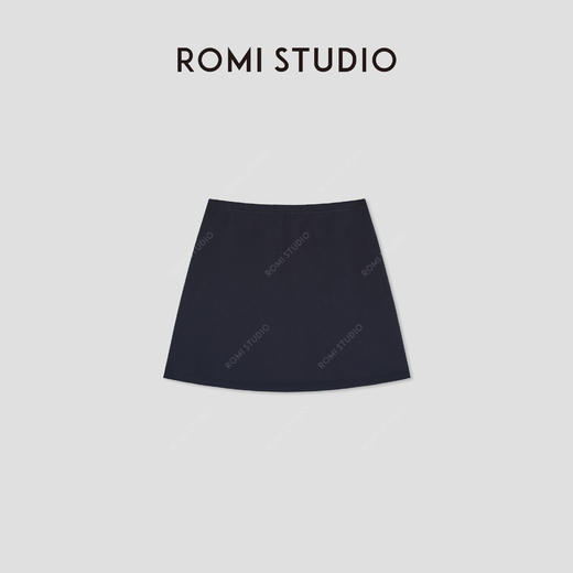 ROMI STUDIO “轻盈之中” 空气棉细腻弹力松紧腰小A字半裙421X6010 商品图1