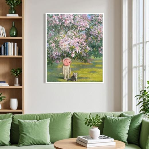 杨媛媛《巴塞罗那的木棉花》版画 商品图2