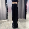 N橡筋腰压褶阔版阔腿裤（黑）夏季152020130321 商品缩略图2