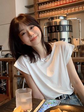 （79元3件 设满减）飞飞袖T恤 | 短袖T恤女夏休闲基础款 显瘦简约宽松百搭上衣【有书私享】