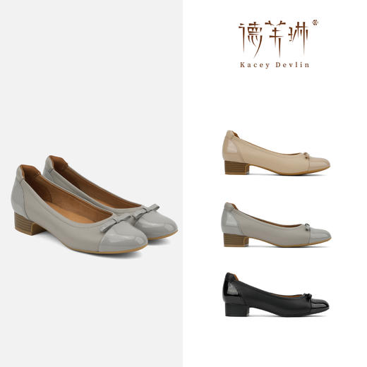 KaceyDevlin/德芙琳德芙琳2025春季新款蝴蝶结浅口单鞋KD6222 商品图1