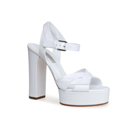 豪麟名鞋CASADEI女鞋凉鞋牛皮革1L328白色 商品图0