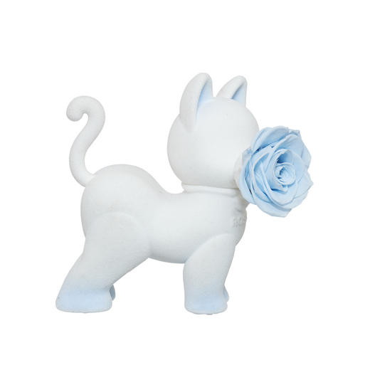 ROSEONLY诺誓 永生玫瑰 公仔系列 嘻嘻猫白蓝拾花版  Baby宝贝系列 送朋友 情人节礼物 商品图3