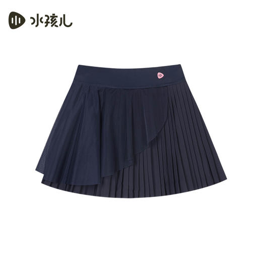 水孩儿童装女童短裙2025夏季新款儿童弹力透气裙子时尚百褶裙 商品图2