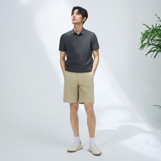 【国风图案polo衫/凉感】柒牌短袖POLO衫男夏季新款印花翻领上衣128T71320 商品图3