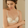 金三塔岛屿系列法式蕾丝内衣夏性感有钢圈聚拢V型小胸真丝文胸 NZFCC399 商品缩略图1